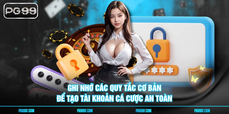 Ghi nhớ các quy tắc cơ bản để tạo tài khoản cá cược an toàn