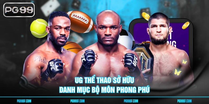 UG thể thao sở hữu danh mục bộ môn phong phú